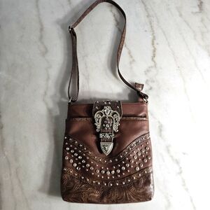 Crossbody Bag Purse, Vintage-Look, Fair Condition See Pictures, Smoker (Smell)